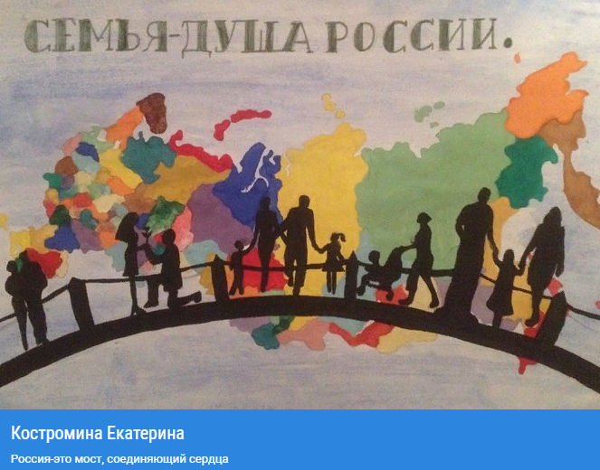 Всероссийский конкурс рисунка «Семья - душа России»